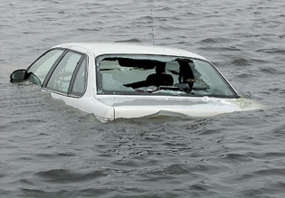 Car In Water